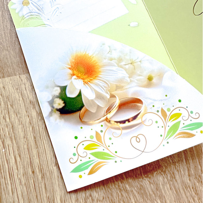 13-6171 Wedding greeting card with money flap SK