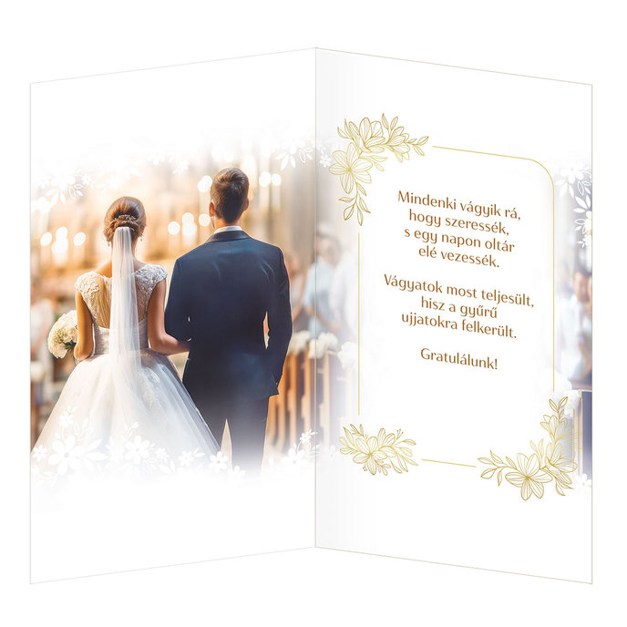 13-6176 Wedding greeting card HU