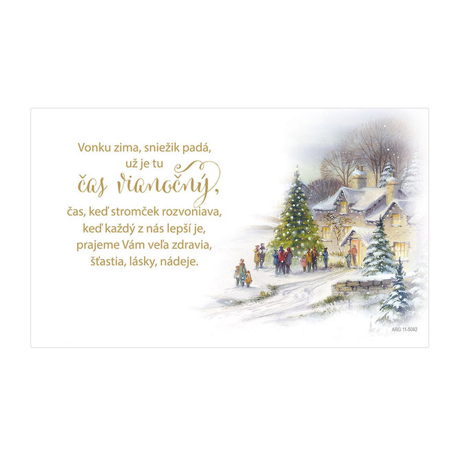11-5042 Blahoprajná karta vianočná pop-up SK