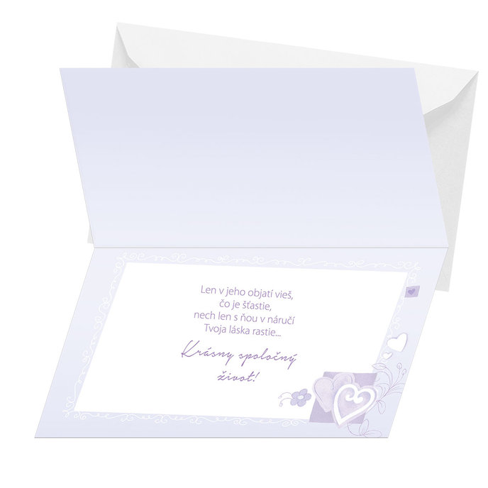 13-6149 Blahoprajná karta svadobná  SK