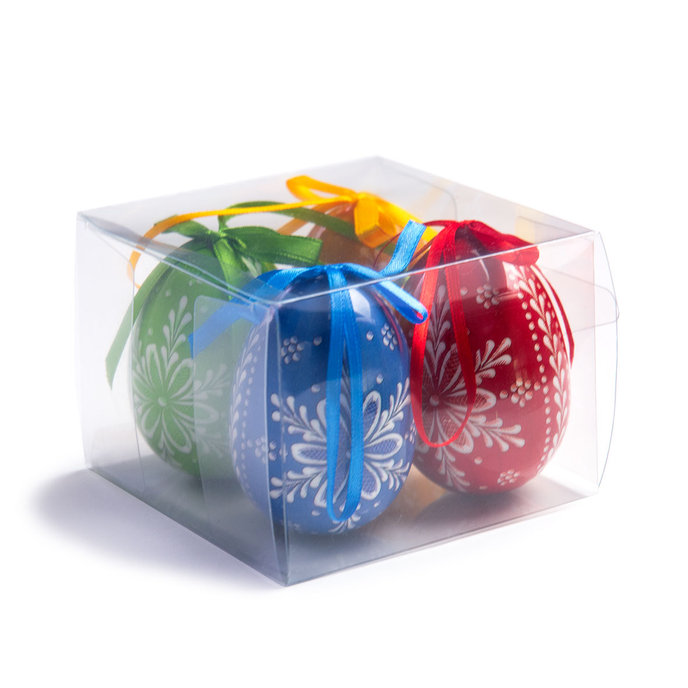 2346-0004 Easter decoration - Easter eggs, h. 75mm, pkg. 4ks