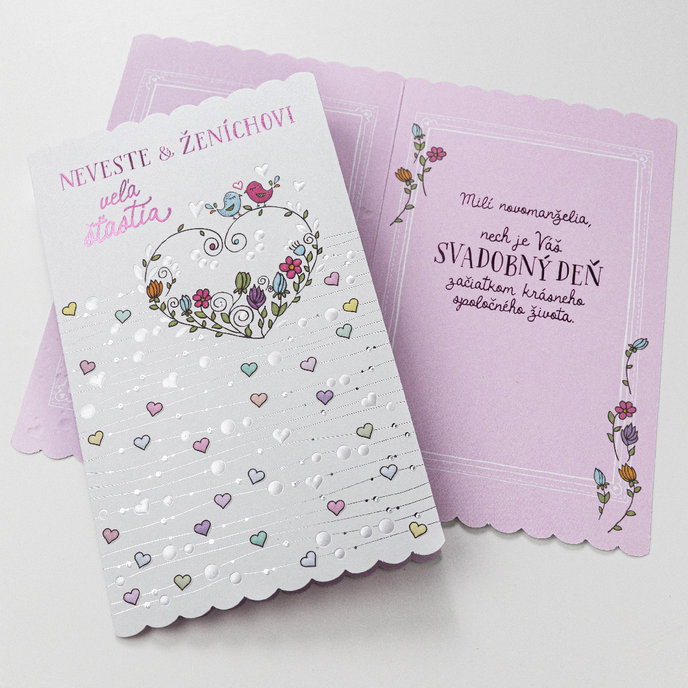 13-6181 Blahoprajná karta svadobná SK