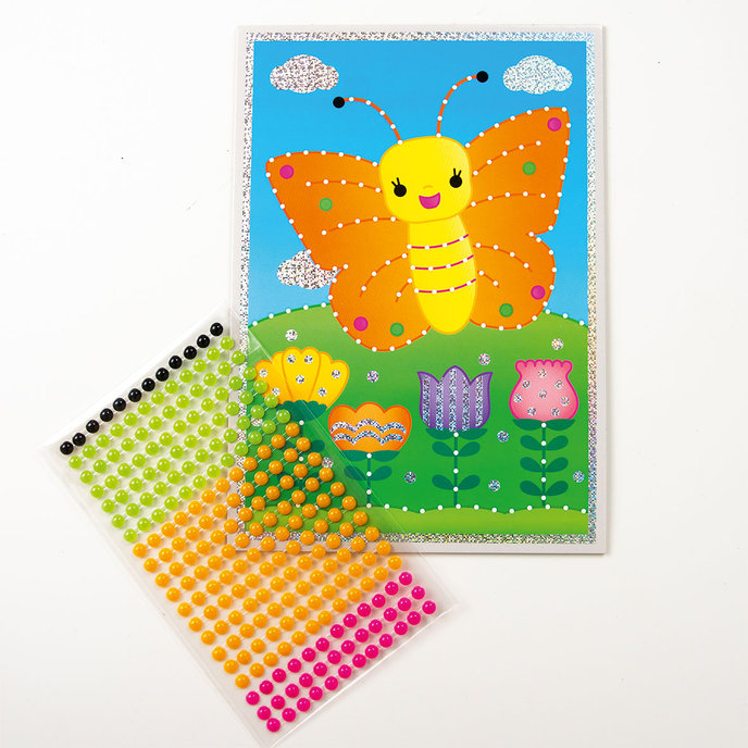 1912-0001 Creative set - gem sticker picture