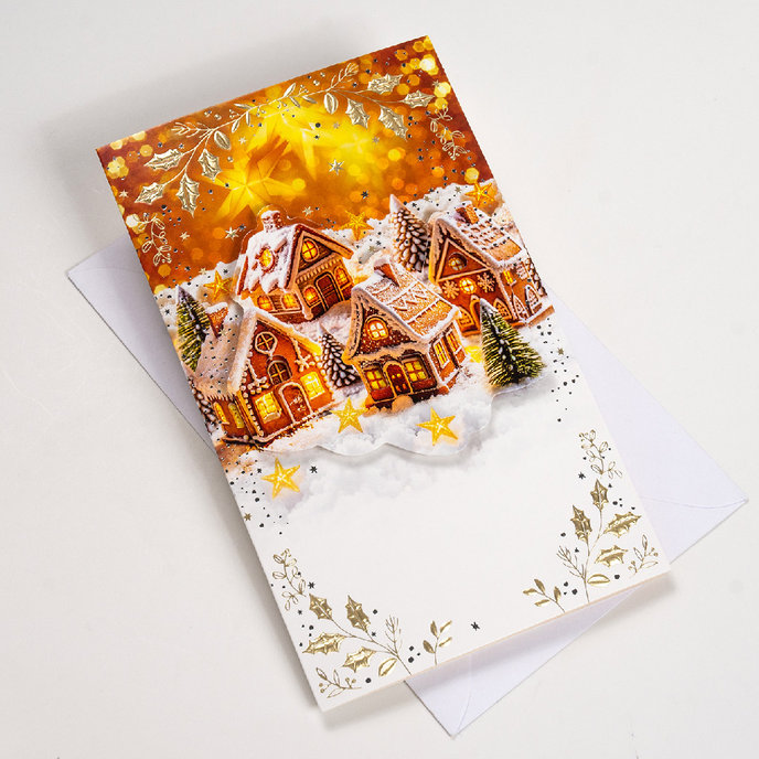 11-6556 Blahoprajná karta vianočná klopa na peniaze SK