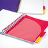 1546-0332 Spiral notepad A5 with dividers XOXO