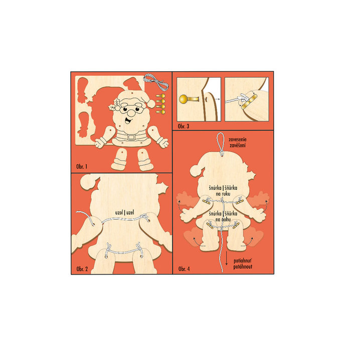 1929-0001 Creative set - wooden puppet