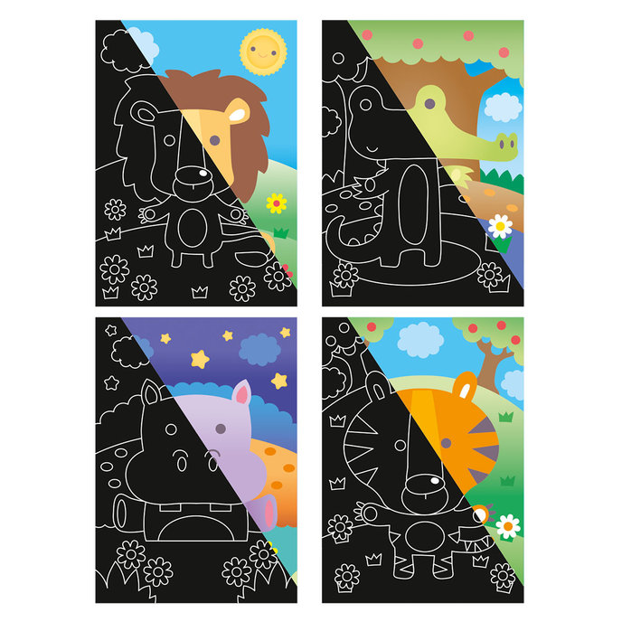 1936-0005 Kreatívna sada - Škrabacie obrázky