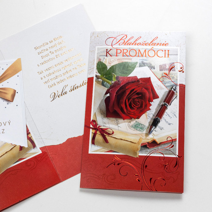 18-6004 Blahoprajná karta k ukončeniu štúdia klopa SK