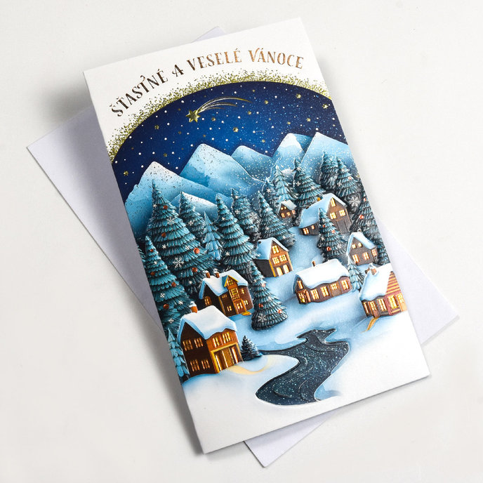 11-6564 Blahoprajná karta vianočná  BT