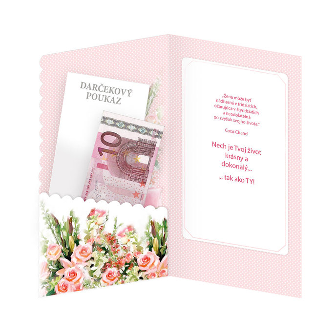 15-6410 nBlahoprajná karta gratulačná klopa na peniaze SK/30