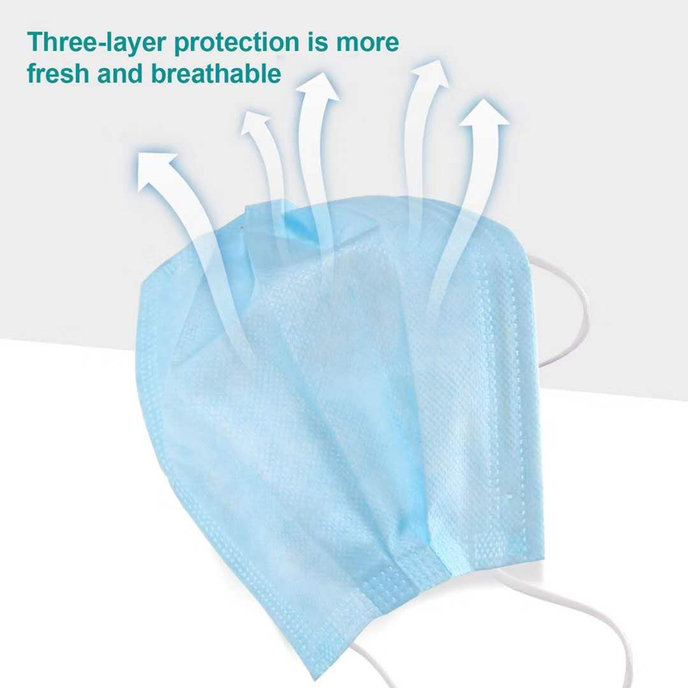 2205-0001-50 Protective mask - disposable, pack. 50 pcs