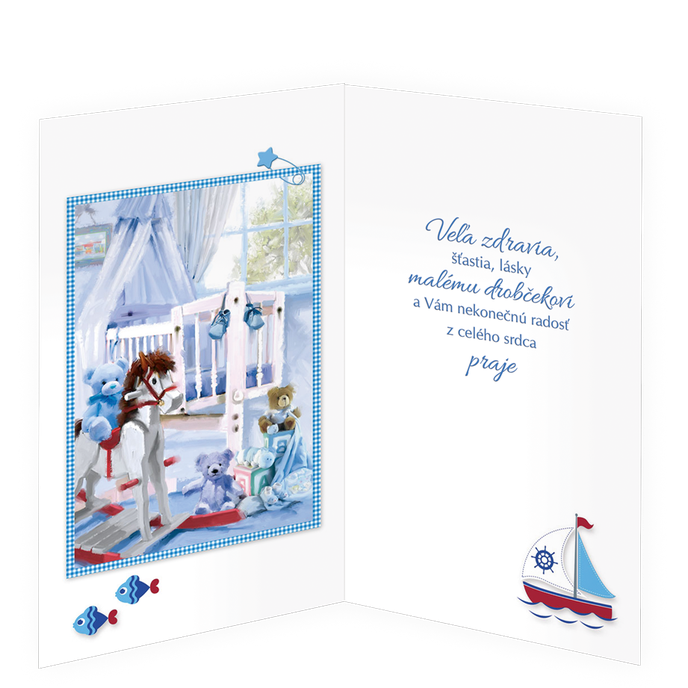 16-635 Blahoprajná karta k narodeniu dieťaťa SK