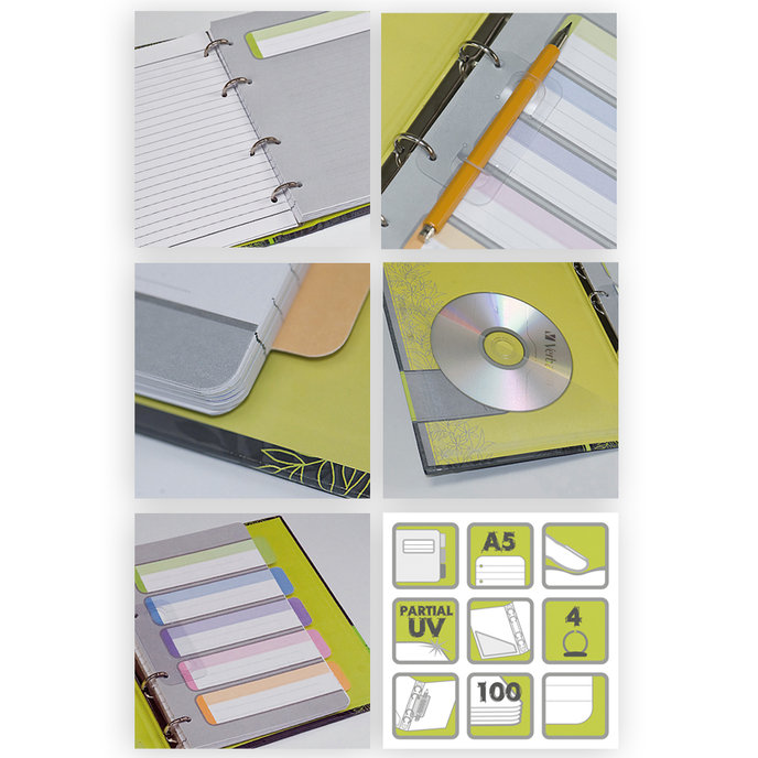 1682-0222 Diary with mechanics A5 Retro