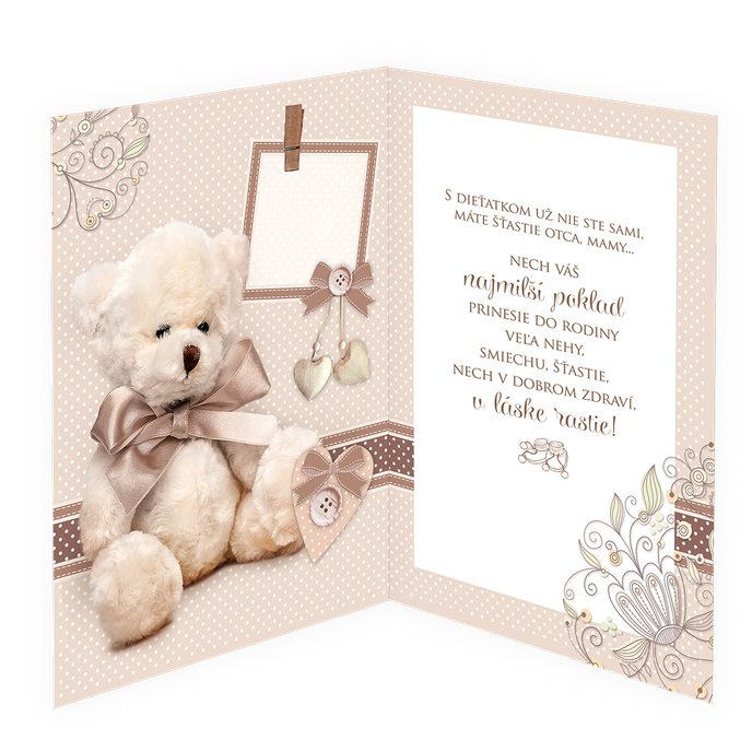 76-607 Blahoprajná karta k narodeniu dieťaťa SK