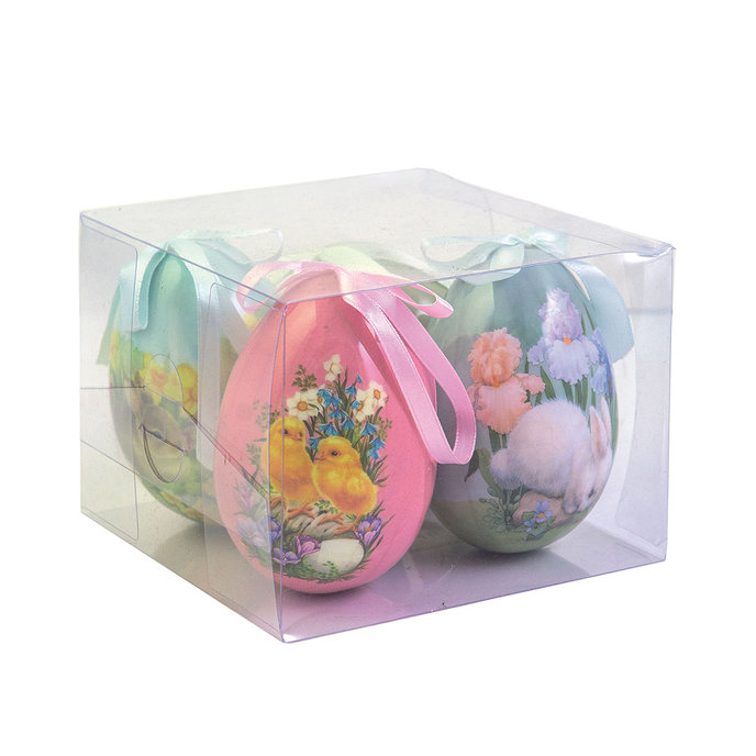 2346-0002 Easter decoration - Easter eggs, h. 75mm, pkg. 4ks
