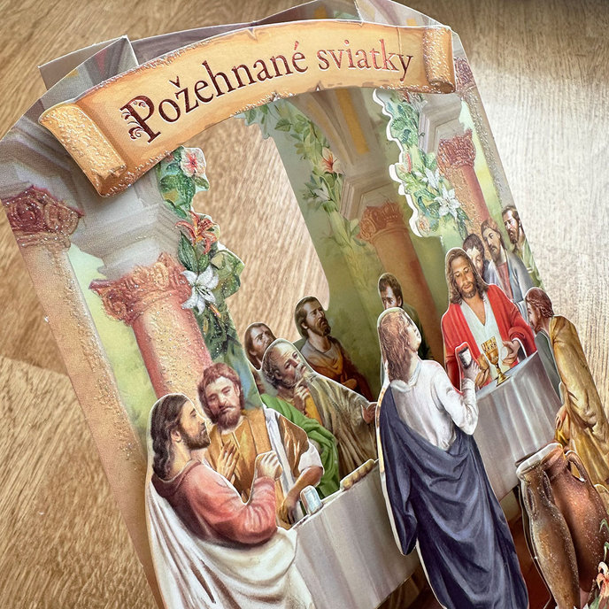 72-600 Easter greeting card 3D SK