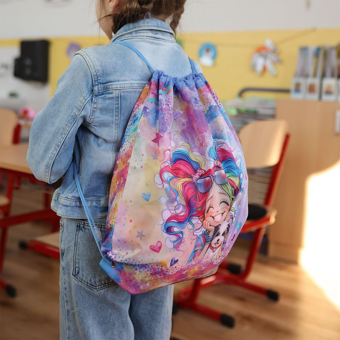 1830-0426 Vrecko na prezuvky / šport. potreby Rainbow Ella