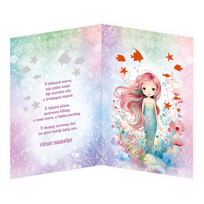 77-8009 Blahoprajná karta detská hudobná SK