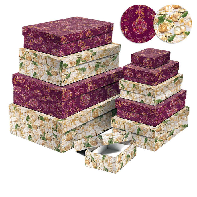 2500-1174 Darčeková krabica, set 10ks