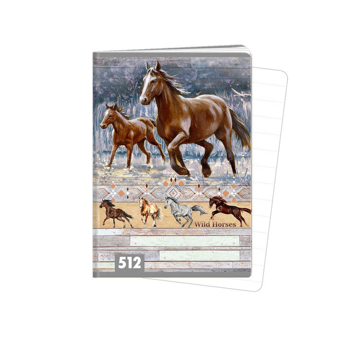 1591-0414 Exercise book A5, TYPE 512 Wild horses