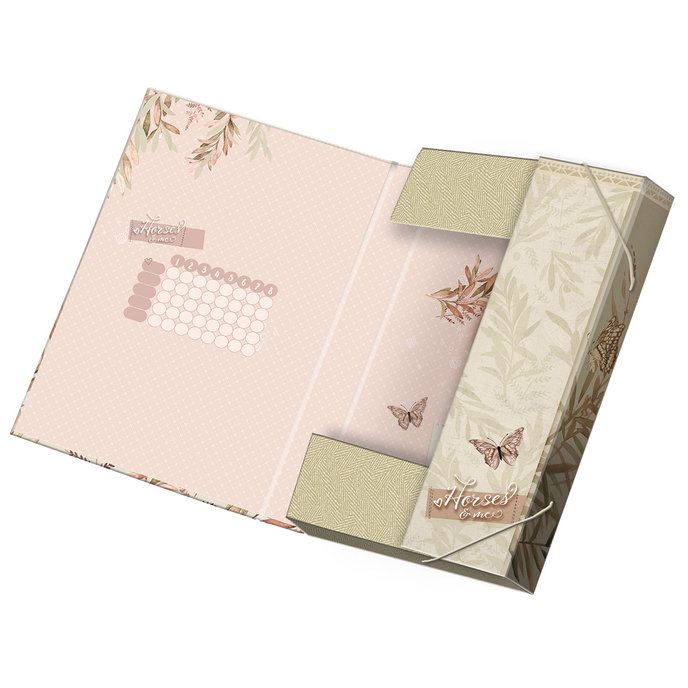 1241-0360 Box na zošity A5 Horses & me