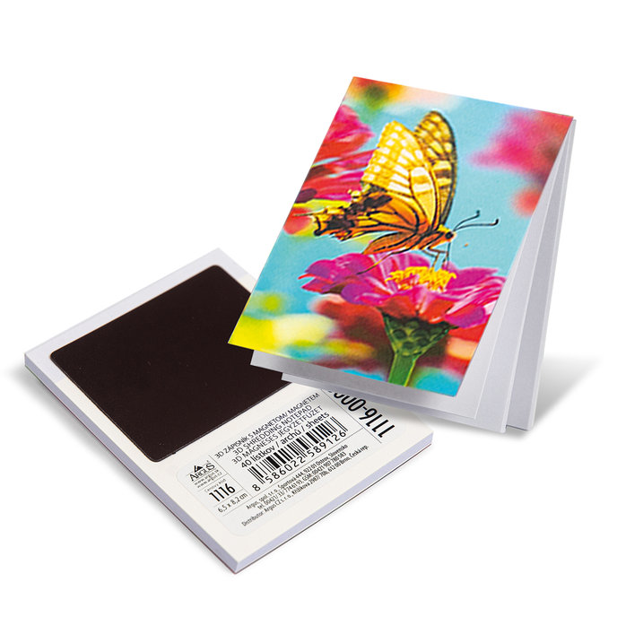 1116-0005 Notepad with magnet 3D effect