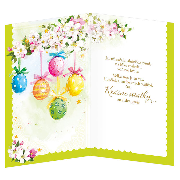 12-6020 Blahoprajná karta veľkonočná SK