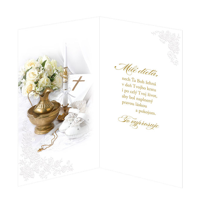 19-627 Blahoprajná karta SK/ Krst