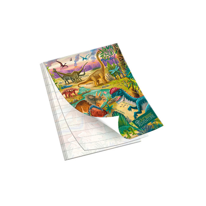 1111-0388 Trhací zápisník 9x12cm Jurassic ADVENTURE
