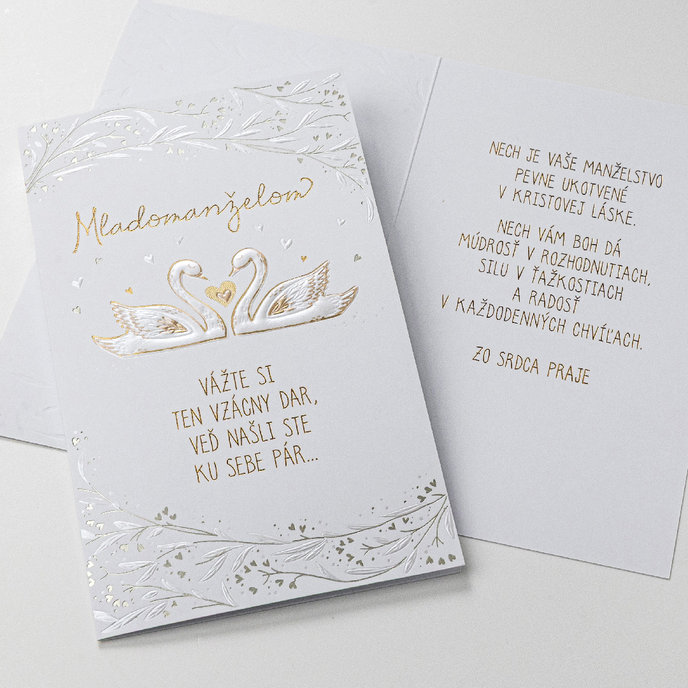13-435A Wedding greeting card SK