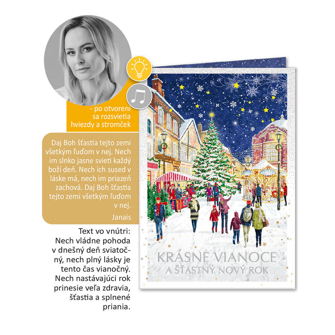 71-8024 Christmas greeting card music SK