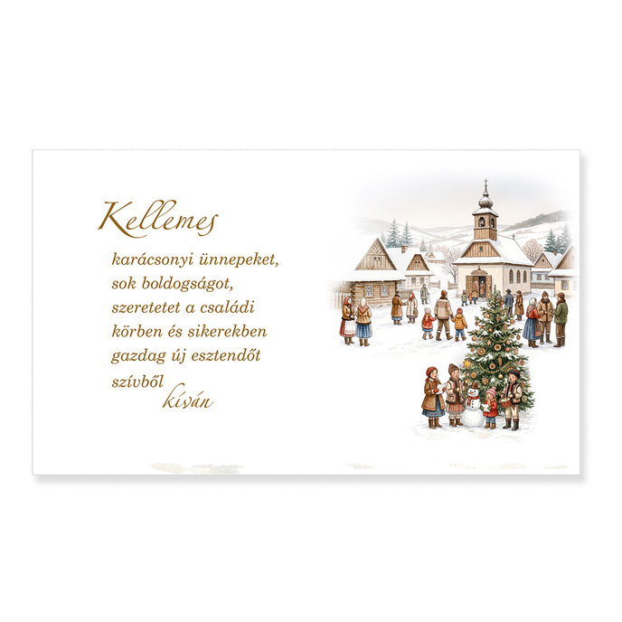 11-5048 Christmas greeting card HU