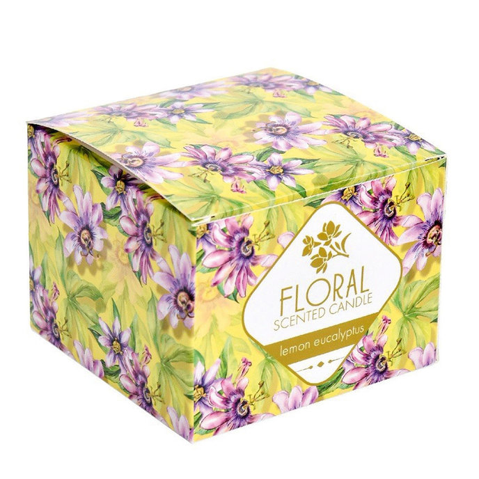 2358-0025 Floral candle - LEMON EUCALYPTUS