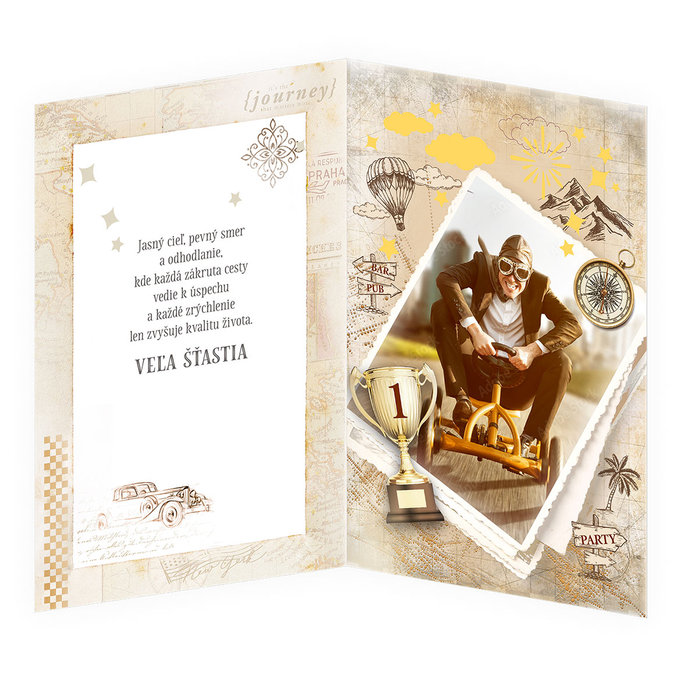 75-8031 Blahoprajná karta gratulačná hudobná SK