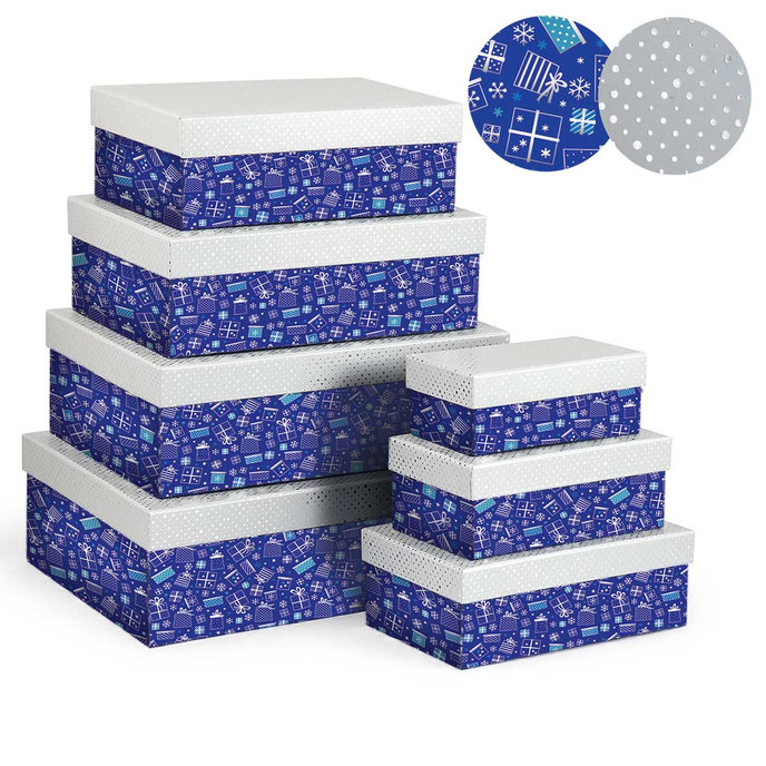 2500-8148 Darčeková krabica, set 7ks