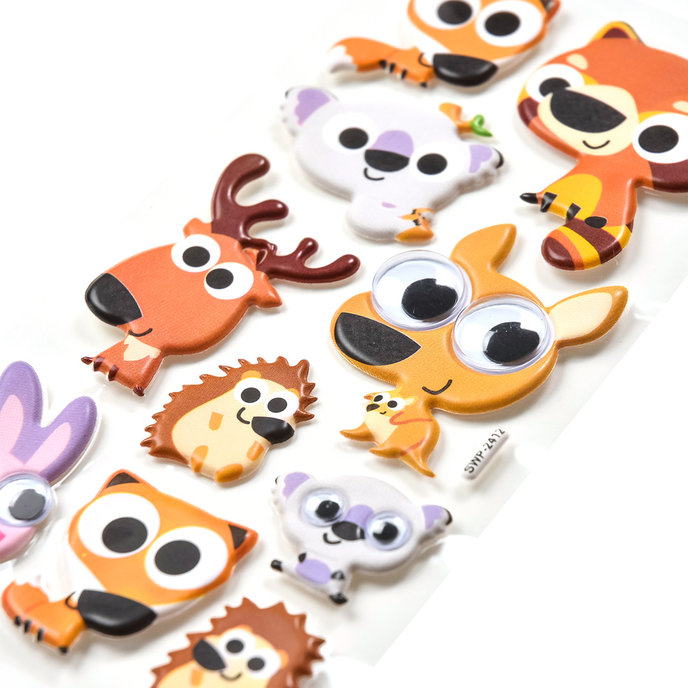 2604-8001 Decorative Stickers Funny & Puffy - MIX