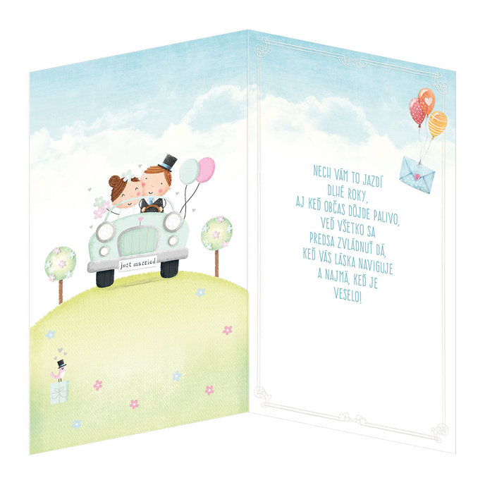 13-6121 Blahoprajná karta svadobná SK