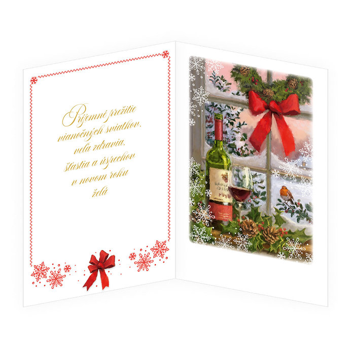 71-8019 Christmas greeting card music SK