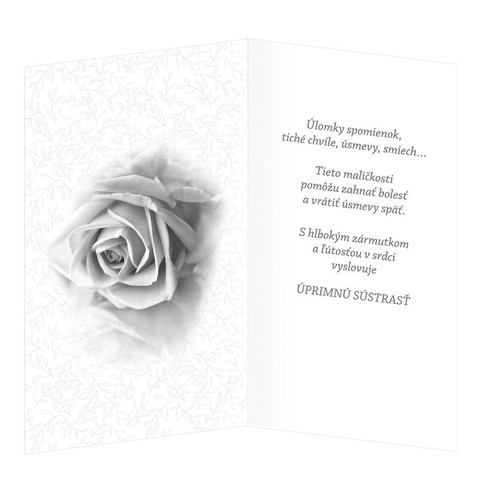 14-635 Blahoprajná karta kondolenčná SK