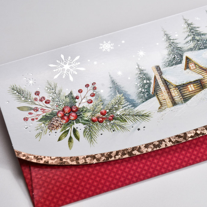 91-6016 Obálka na voucher, vianočná