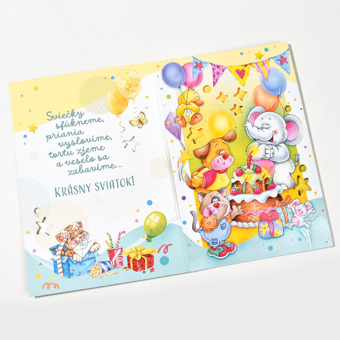 77-8013 Greeting card for children with music SK