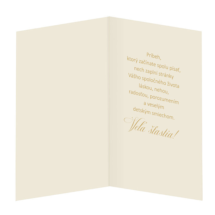 13-432A Blahoprajná karta svadobná  SK