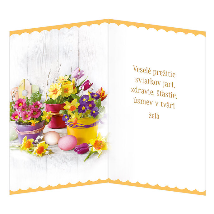 12-6025 Easter greeting card SK