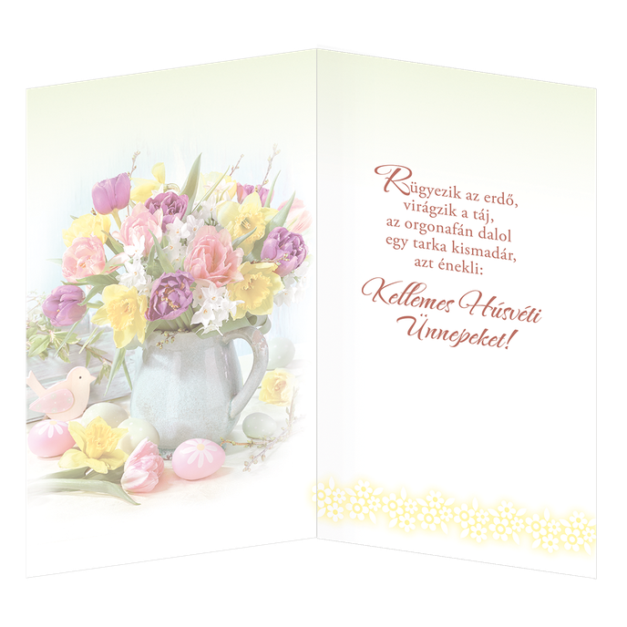 12-6015 Blahoprajná karta veľkonočná  HU