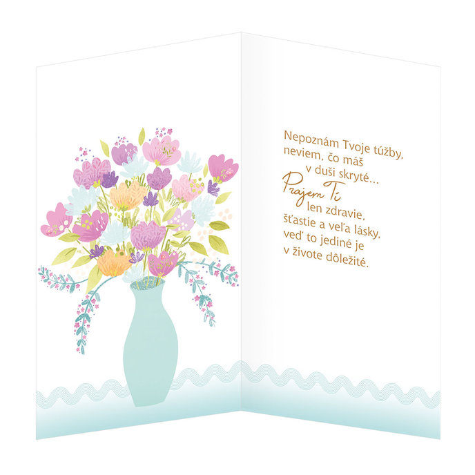 15-6459 Blahoprajná karta gratulačná  SK