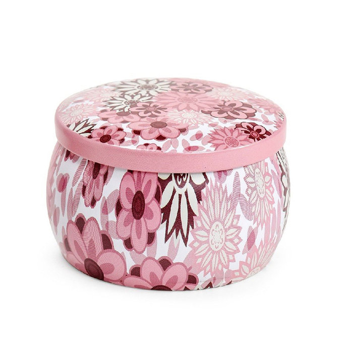 2358-0030 Floral candle - ROMANTIC LANGUAGE OF FLOWERS
