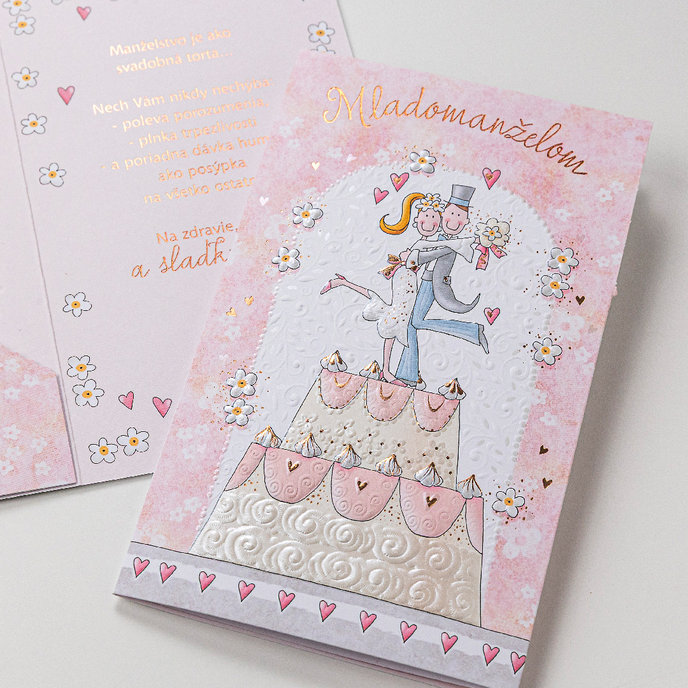 13-6179 Wedding greeting card with money flap SK