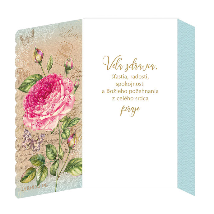 15-6527 Blahoprajná karta gratulačná  SK