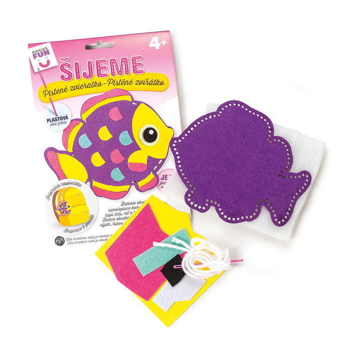 1911-0019 Kreatívna sada - šijeme plstené zvieratko