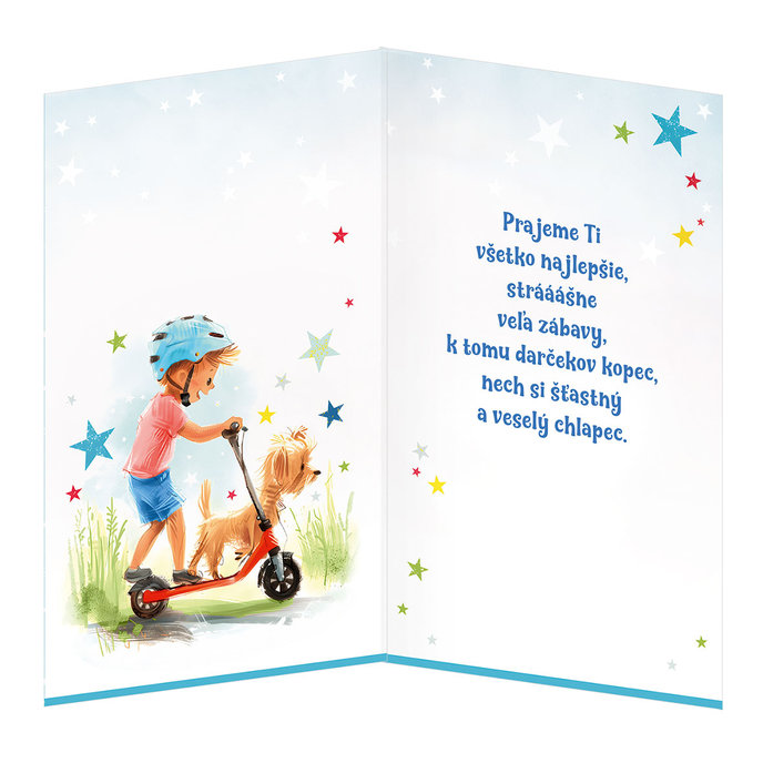 17-6062 Blahoprajná karta detská otočník SK